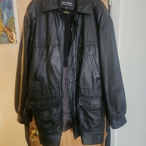 Wilson Leather Men's Black Leather Jacket